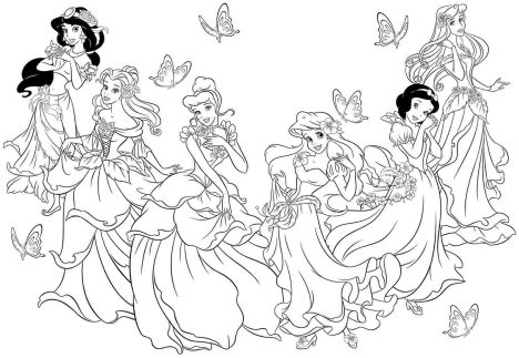 Disney Princess Christmas Coloring Pages - Part 6